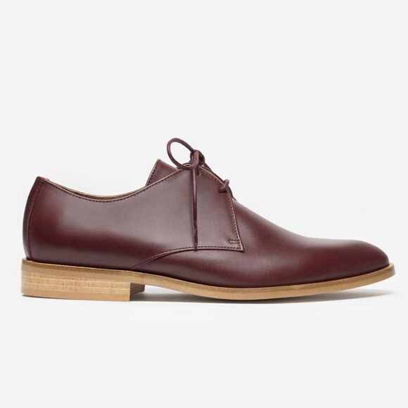 EVERLANE The Modern Oxford in Oxblood Leather Shoes Size 10 New - Picture 2 of 16